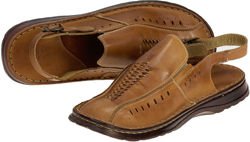 ŁUKBUT 976 - męskie  sandały - brąz