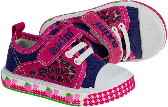 AXIM TRAMPKI 1TE23026MIX granat+róż