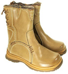 kozaczki gorsetowe wiązanie zimnły beż MM-5