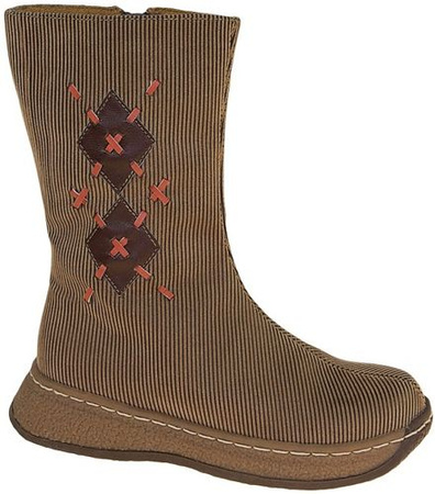 EVER KID dziecięce kozaki - FG+11 - beż + brąz