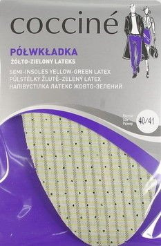 Półwkładki lateks żółto zielony 40/41