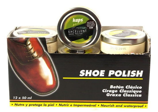KAPS PASTA DO OBUWIA CIEMNY BRĄZ 50ml