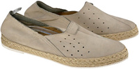 LAN-KARS  F30-L-96  espadryle SZARY/BEŻ