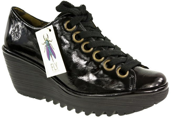  Fly London Yin black lakier