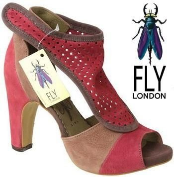 Fly London Fool raspberry pink red