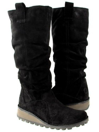 Fly London Mina black welur
