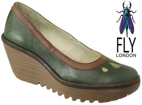 Fly London Yedi green/camel/brown