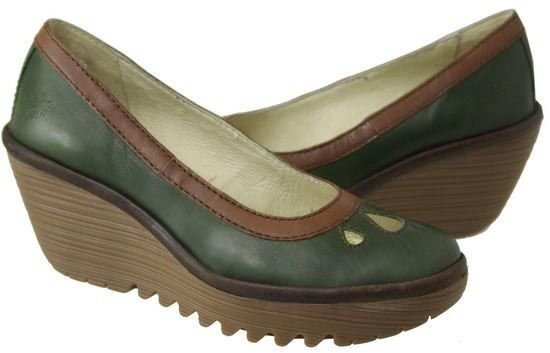 Fly London Yedi green/camel/brown