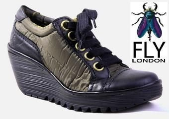 Fly London Yves black/military
